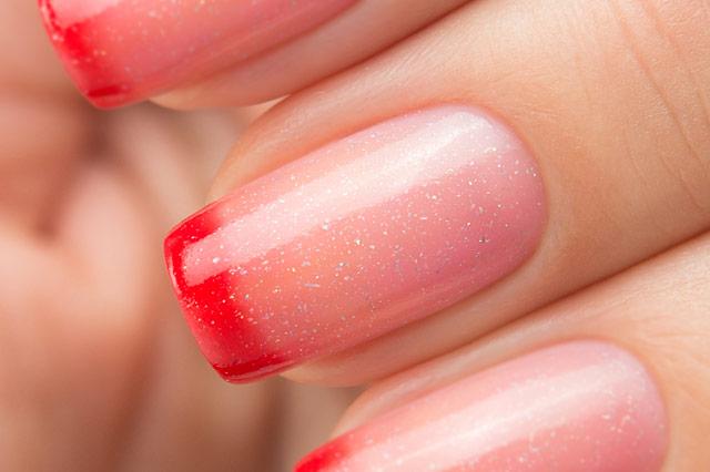 9. Pink Glitter Bow Nail Polish - wide 2