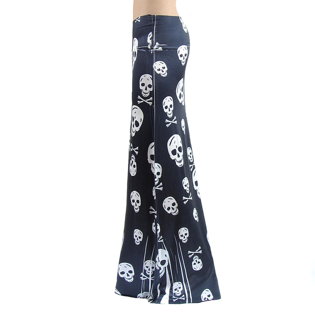 skull maxi skirt