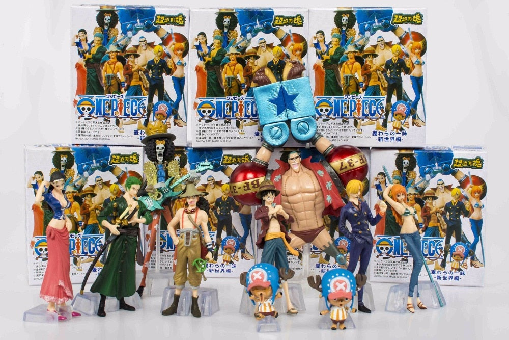 10 Unids Lote Anime Una Pieza De Accion Figura Coleccion Juguetes 2 Anos Despues Luffy Nami Roronoa Zoro Munecas Hecho A Mano Regalo Es Grandado Com