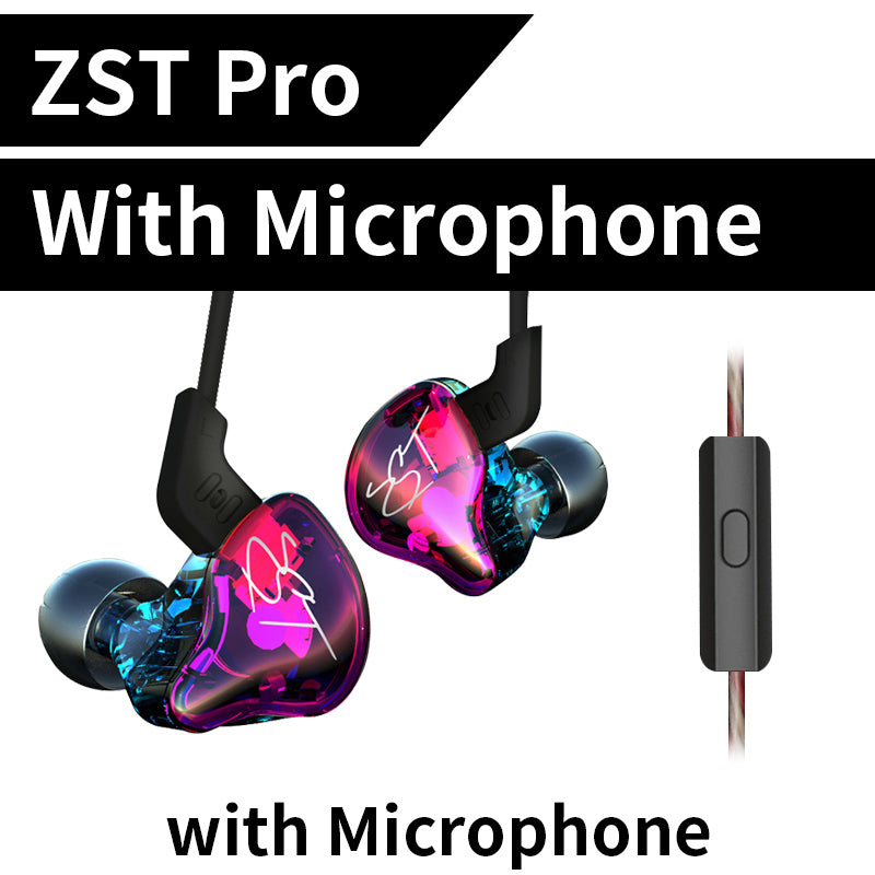 Kz Zst Pro Armature Dual Driver Earphone Detachable Cable In Ear