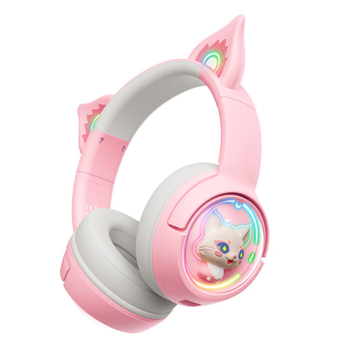 ONIKUMA B5 RGB Cat Ear Bluetooth Wireless Gaming Headset