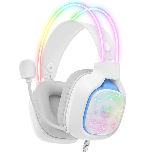 ONIKUMA X22 USB + 3.5mm Cool RGB Dynamic Light Wired Gaming Headset with Mic, Cable 1.8m
