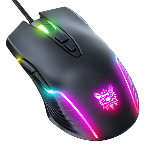 Onikuma CW902 RGB Honeycomb Wireless Gaming Mouse souris usb Rechargeable  Durable Gaming Mice with Colorful Backlight