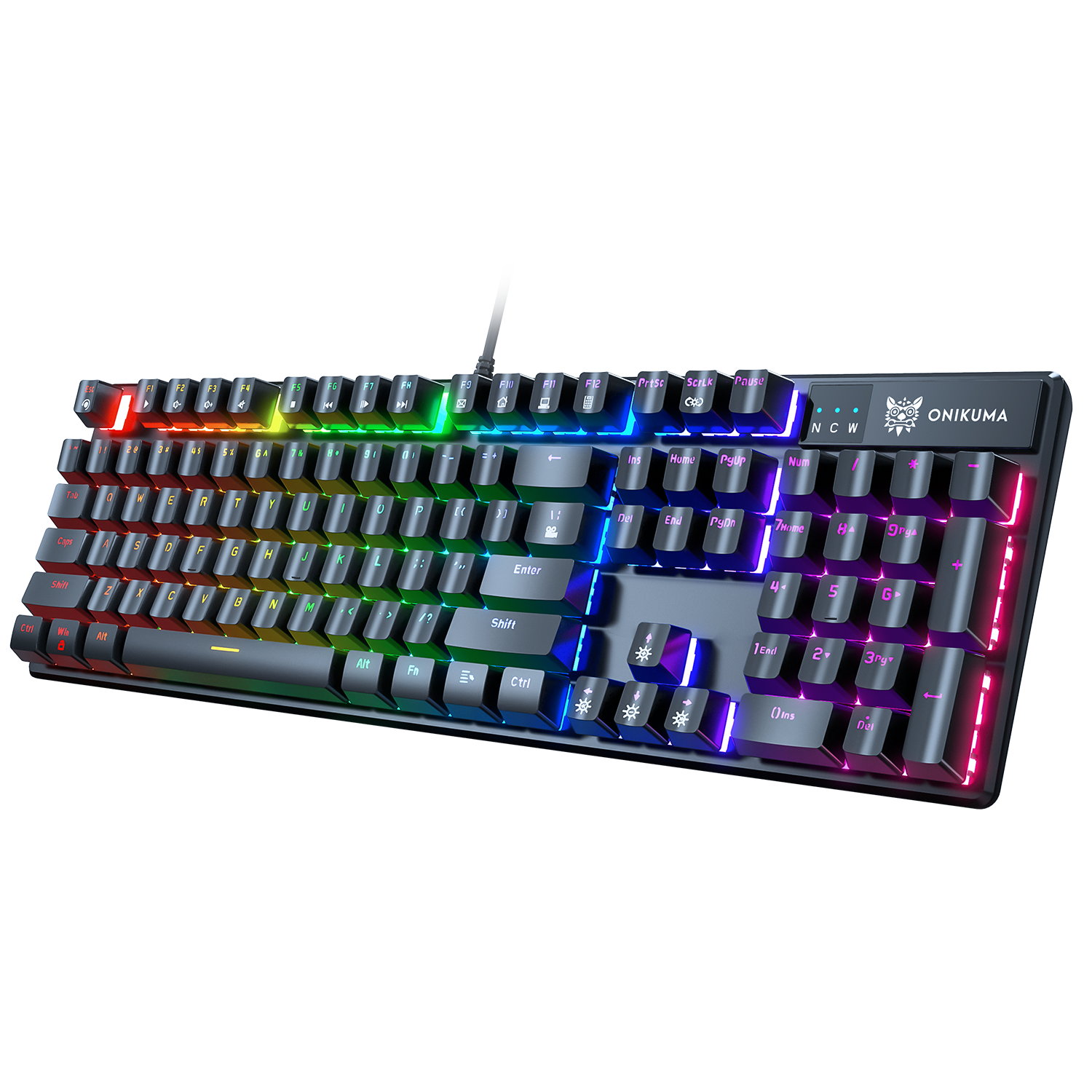 ONIKUMA G27 Wired 104-Keys Backlit Mechanical Gaming Keyboard – Onikuma  Gaming