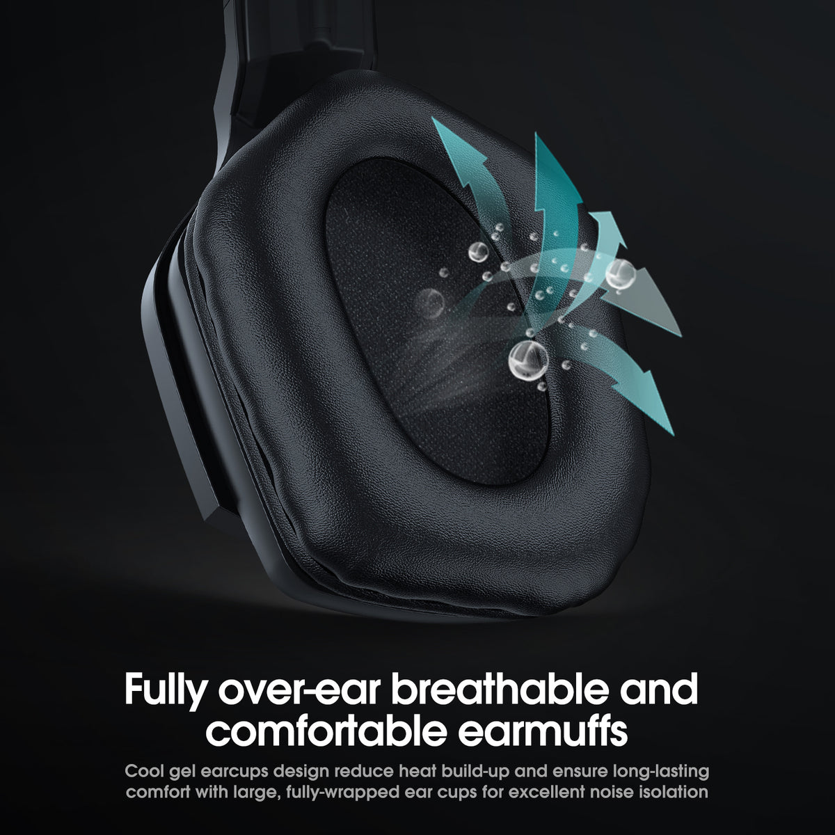Fully over-ear breathable and comfortable earmuffs