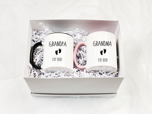 Promoted To Grandma Est. 2023 - Coffee Mug - Gifts For Grandma - Grand –  familyteeprints