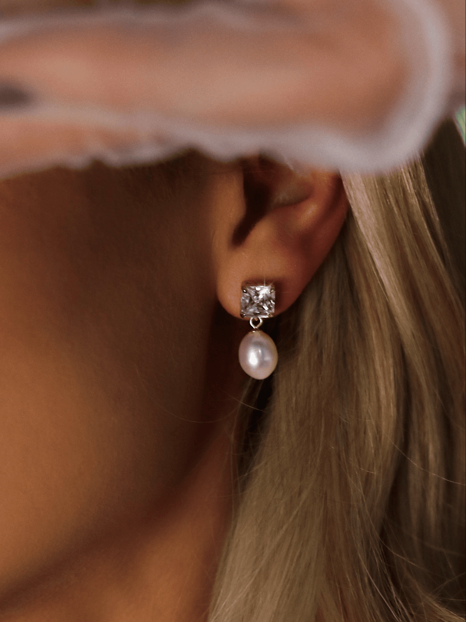 Celestial Pearl Drop Earrings  Atelier Elise