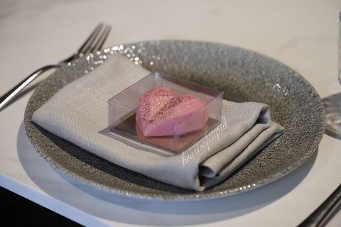 wedding placemat custom chocolate hearts