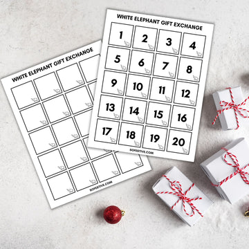 Roll the Dice Gift Exchange Printable Virtual White Elephant 