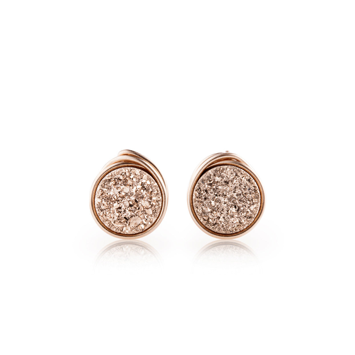 rose gold studs