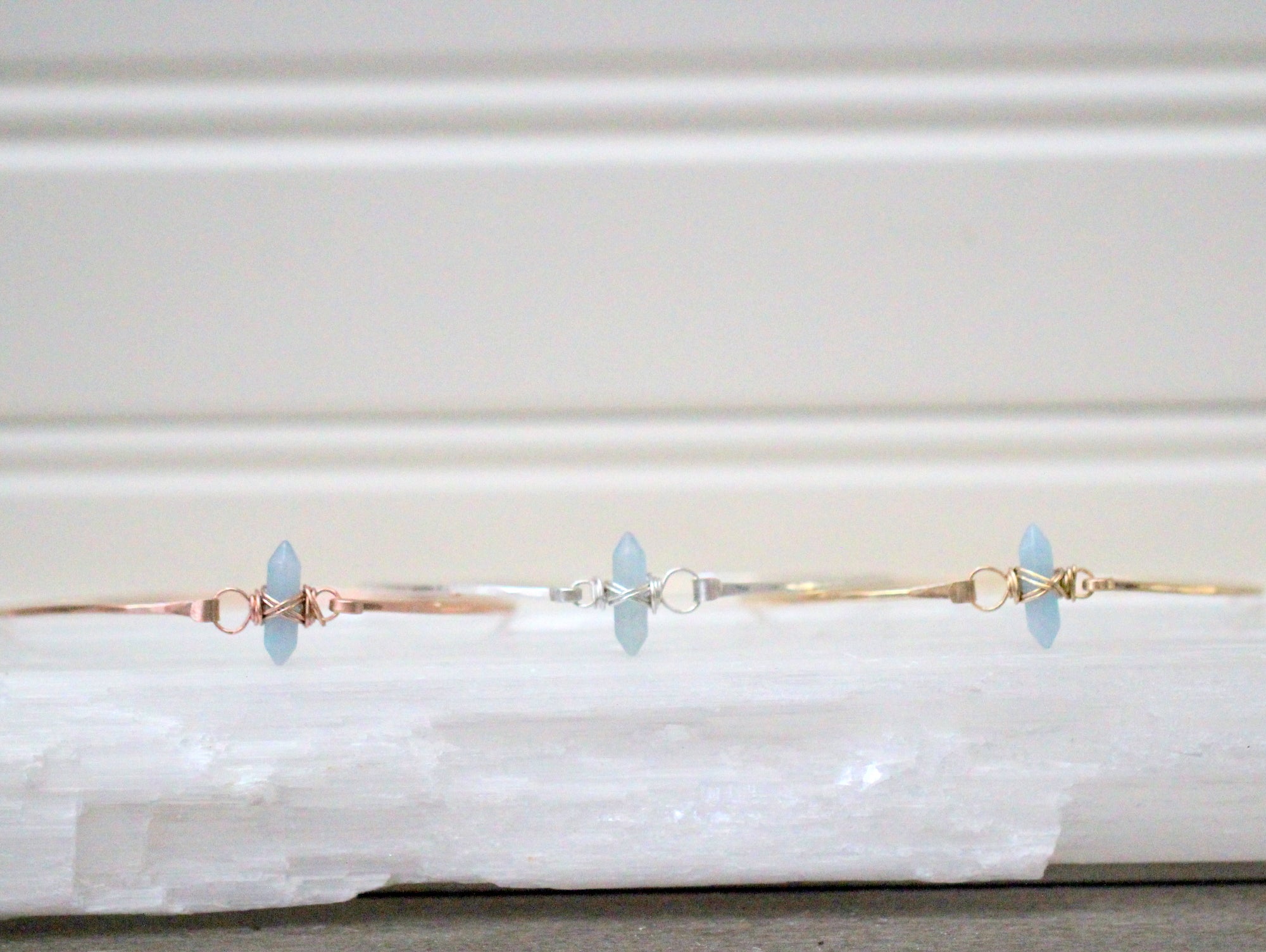 Crest Bracelet - Aquamarine