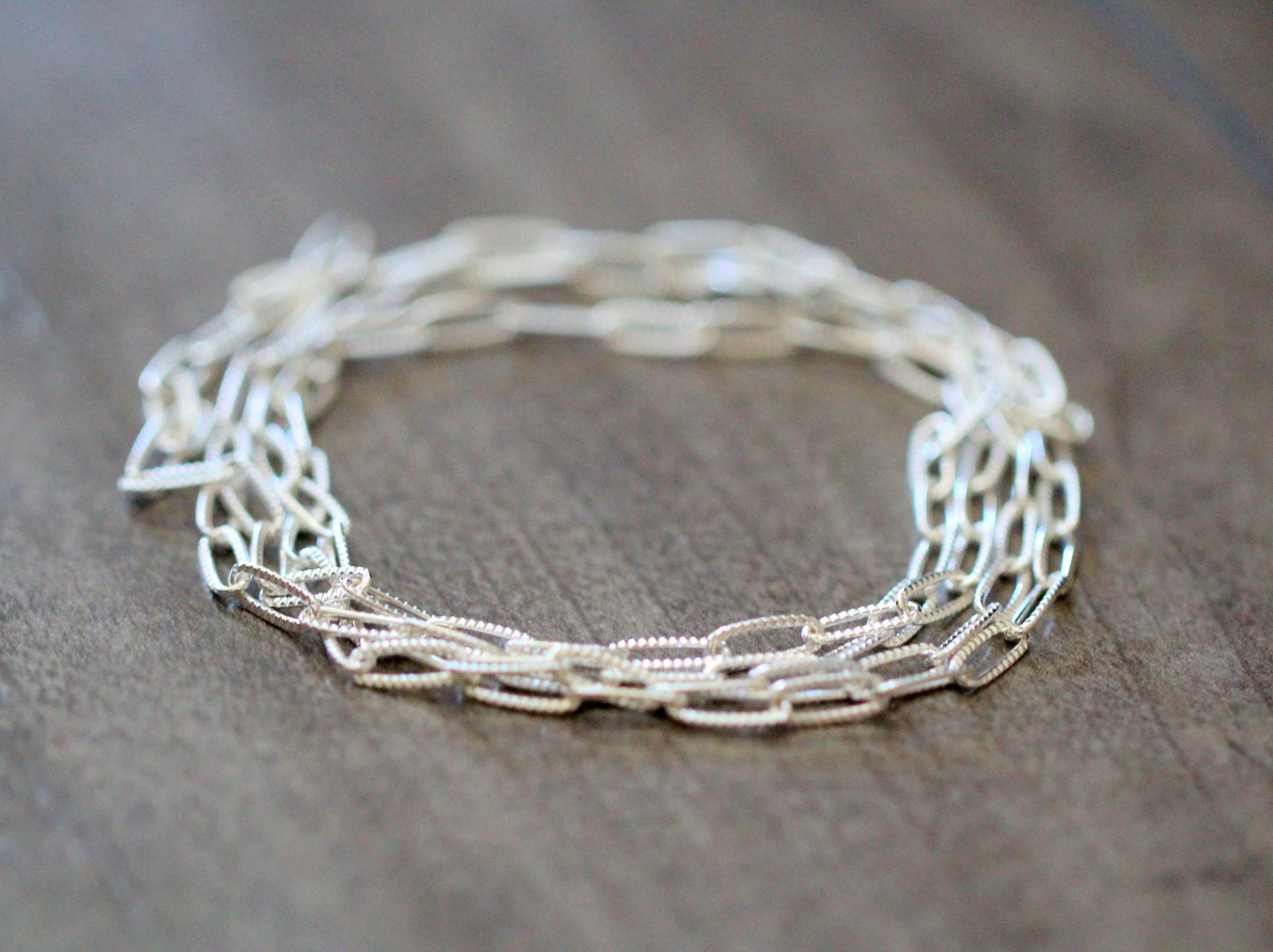 Textured Paperclip Choker