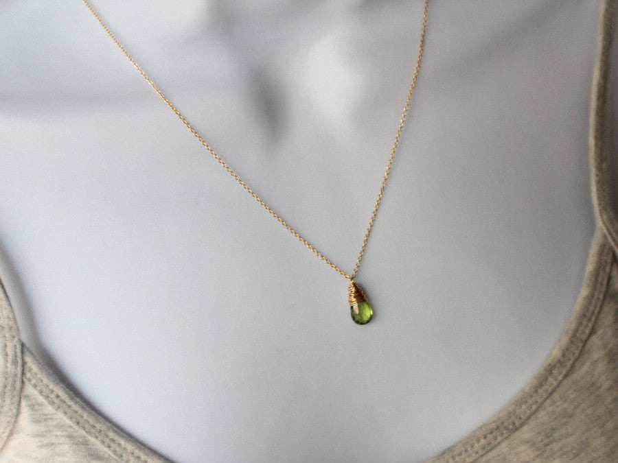 peridot necklace