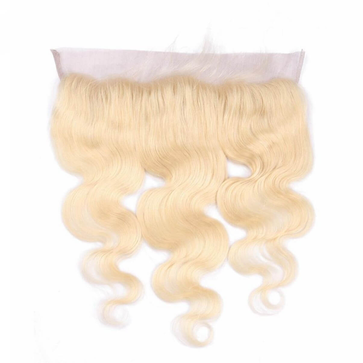 Lakihair 10A 613 Blonde Body Wave Ear To Ear Lace Frontal Closure