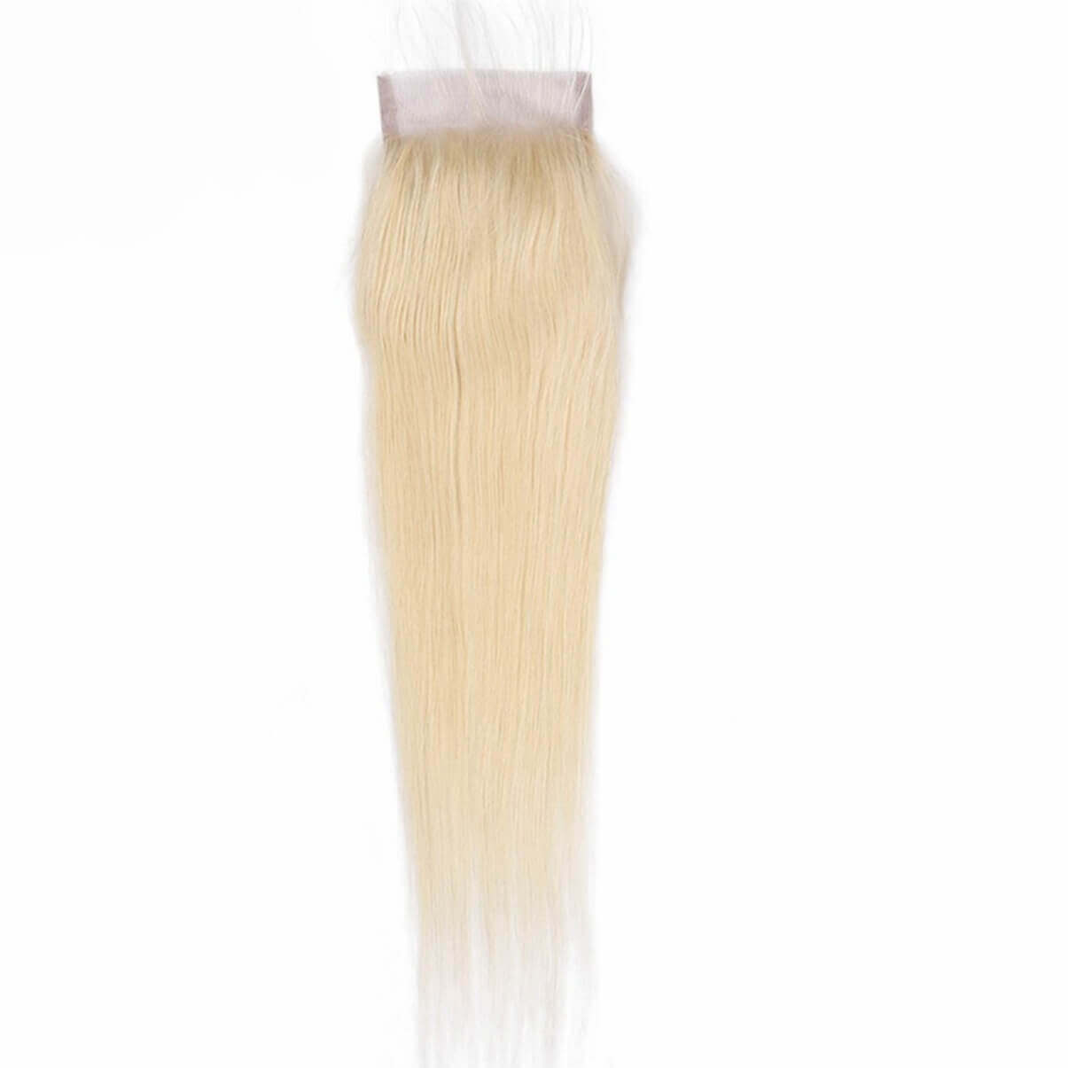Lakihair 10A 613 Blonde Color Straight Lace Closure 4x4 Brazilian Virgin Human Hair