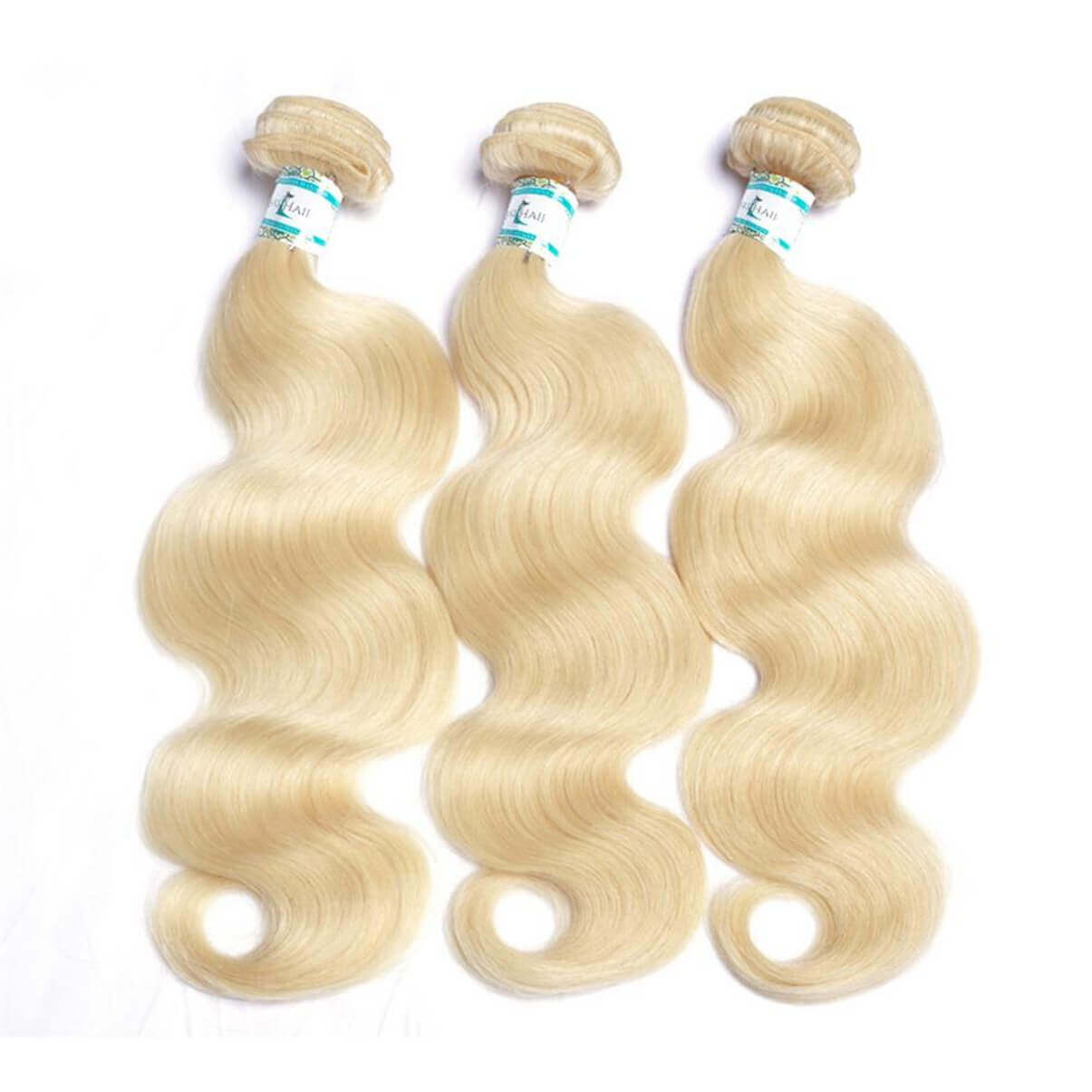 Lakihair 10A 613 Blonde Hair Bundles Body Wave Virgin Brazilian Hair 3 Bundles Hair Extensions