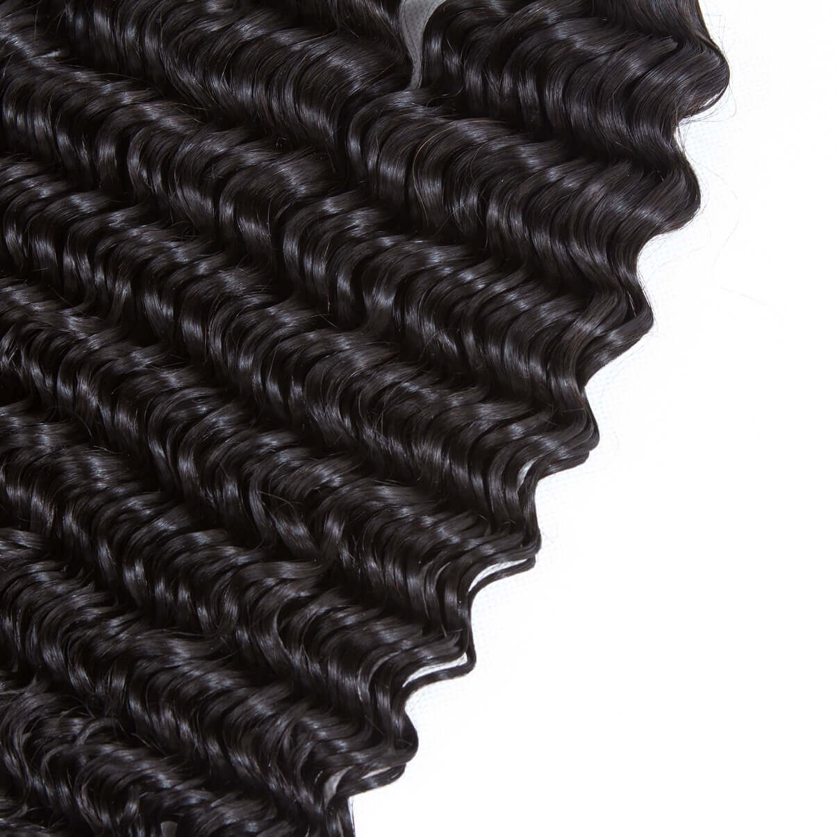 Lakihair 8A Virgin Human Hair Brazilian Deep Wave 4 Bundles With Lace Frontal Closure 13x4