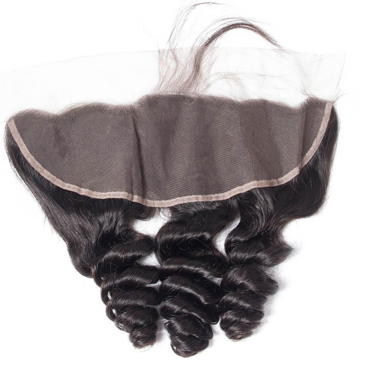 Lakihair 8A Loose Wave Ear To Ear Lace Frontal Closure Virgin Brazilian Human Hair