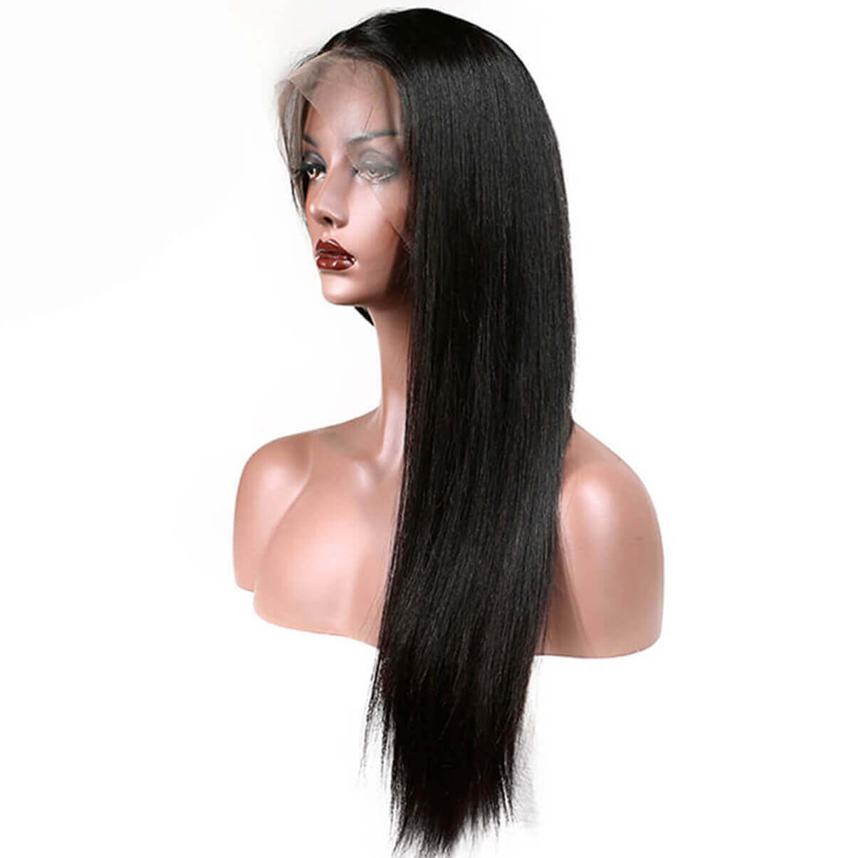 Lakihair Full Lace Virgin Human Hair Wigs Long Straight Hair Wigs 180% Density