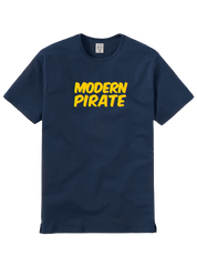 This Navy Blue Original Modern Pirate Tee is perfect to wear at your best friend's wedding. a very cozy tee - the coolest tshirt on the block.