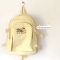 Pompompurin Inspired Yellow Embroidered Book Bag Backpack