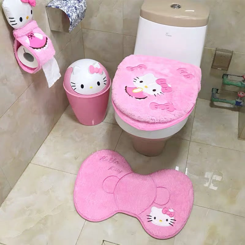  Hello  Kitty  Inspired Bathroom Toilet  Accessories 