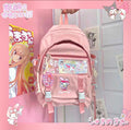 Kawaii Kuromi My Melody Inspired Lace Edge Icon Messenger Bag and Book –  PeachyBaby