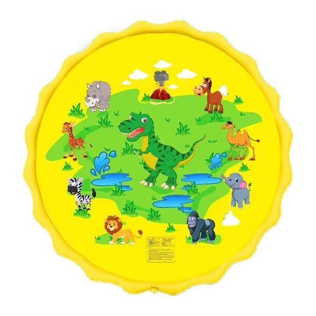 inflatable dinosaur play mat