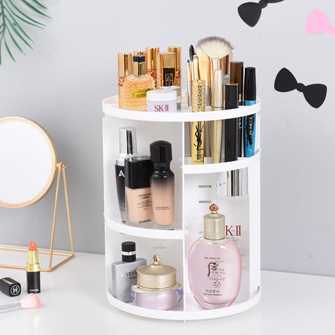 Rangement maquillages organiseur rotatif