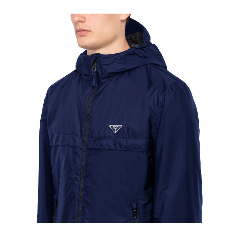 Prada Re-Nylon Logo Blouson Jacket SS21 (Navy) – Formality Fashion