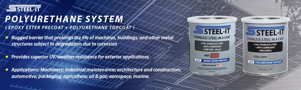 STEEL-IT Polyurethane System, Epoxy Ester Precoat, Polyurethane Topcoat