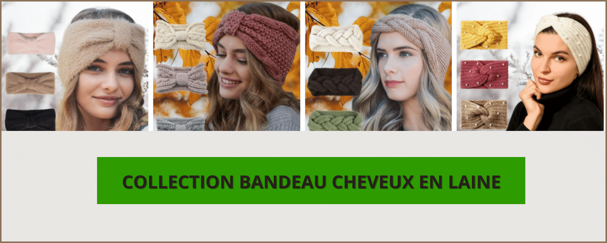 Bandeau cheveux Laine