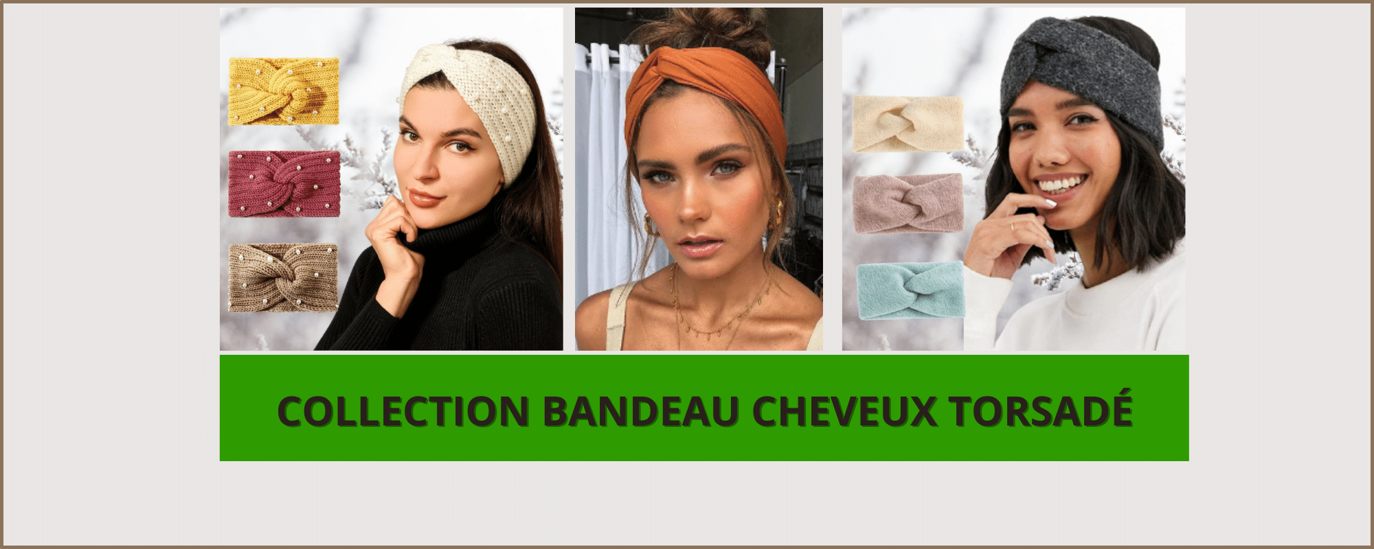 Bandeau cheveux torsadé