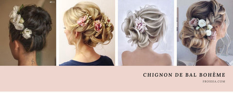 Chignon style Bohème | photo de chignon bas