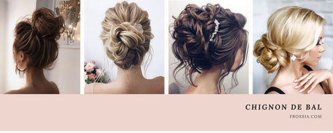 Chignon facile cheveux mi long a faire soi meme | Frossia