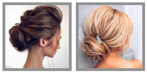 Faux chignon blond | chignon bas avec postiche