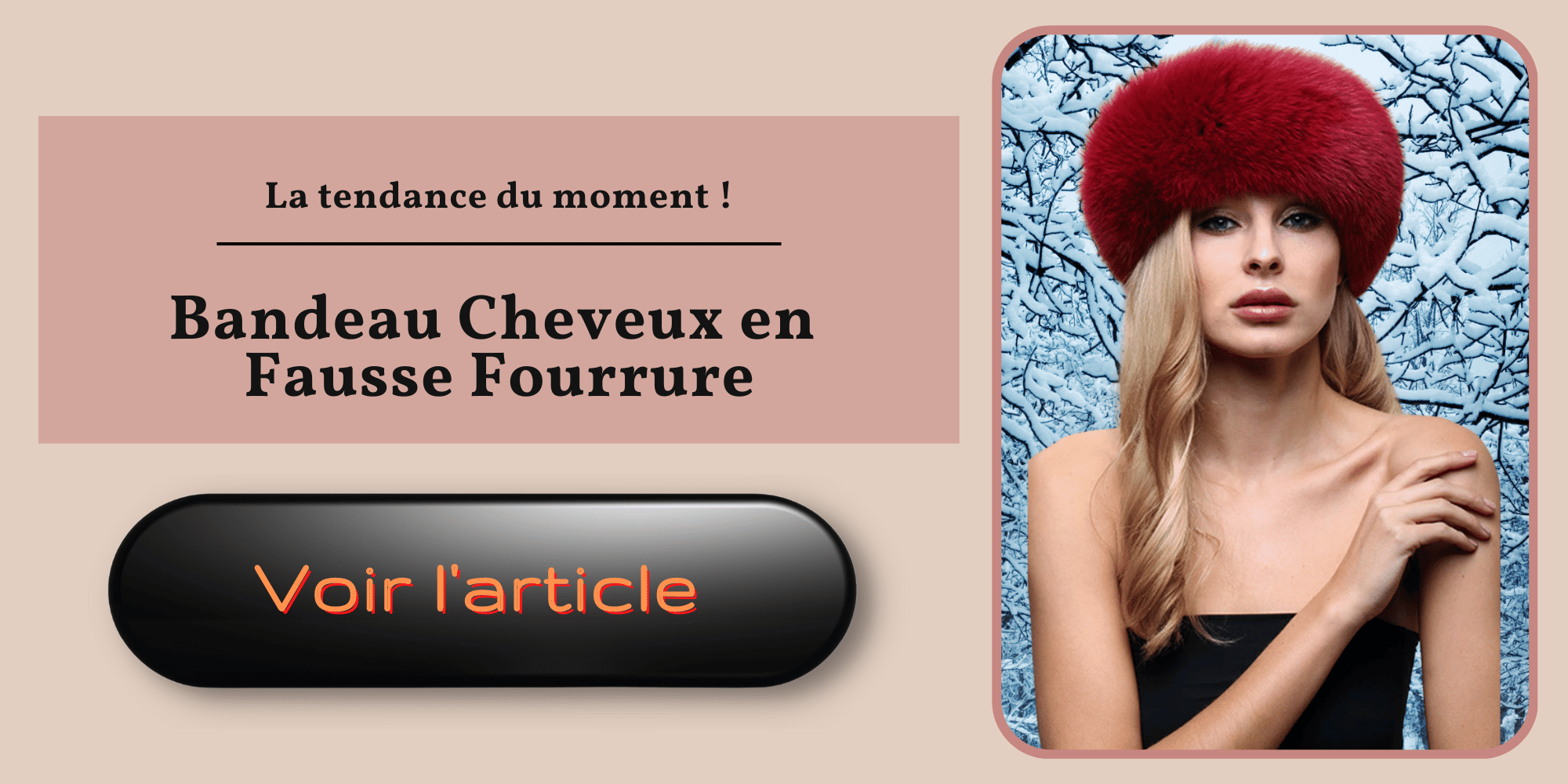 Bandeau en fausse fourrure