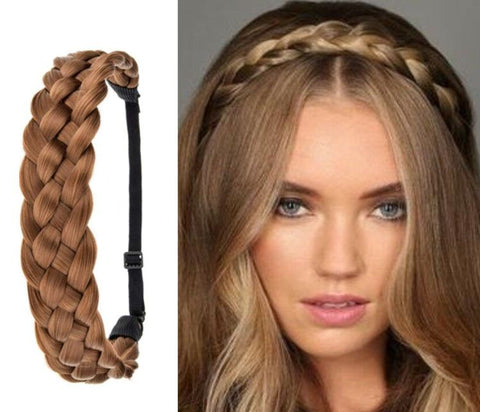 Bandeau faux cheveux tresse