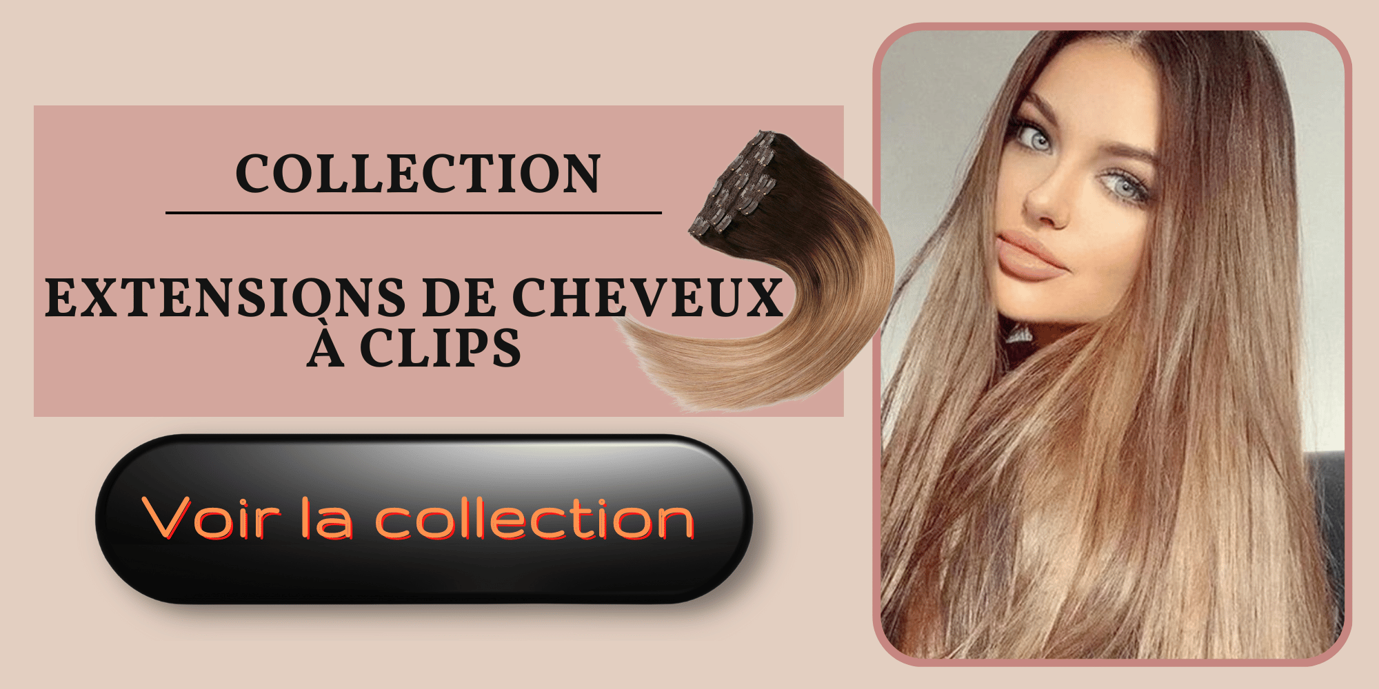 Extensions de cheveux à clips