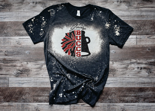 Tracy Buccs Dark Hthr Bleached Cheer Tee – The Bling Lady & Co