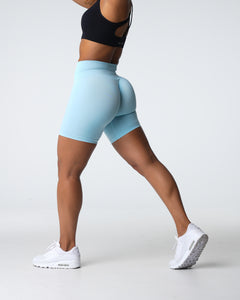 Pastel Blue Scrunch Seamless Leggings