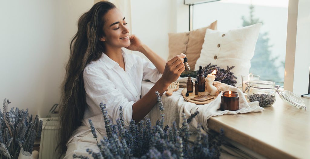 Use a diffuser to disperse calming essential oils