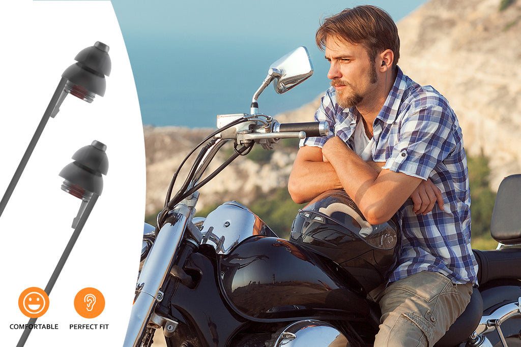 hi-fi noise reduction hearing protection earplugs for motorcycling