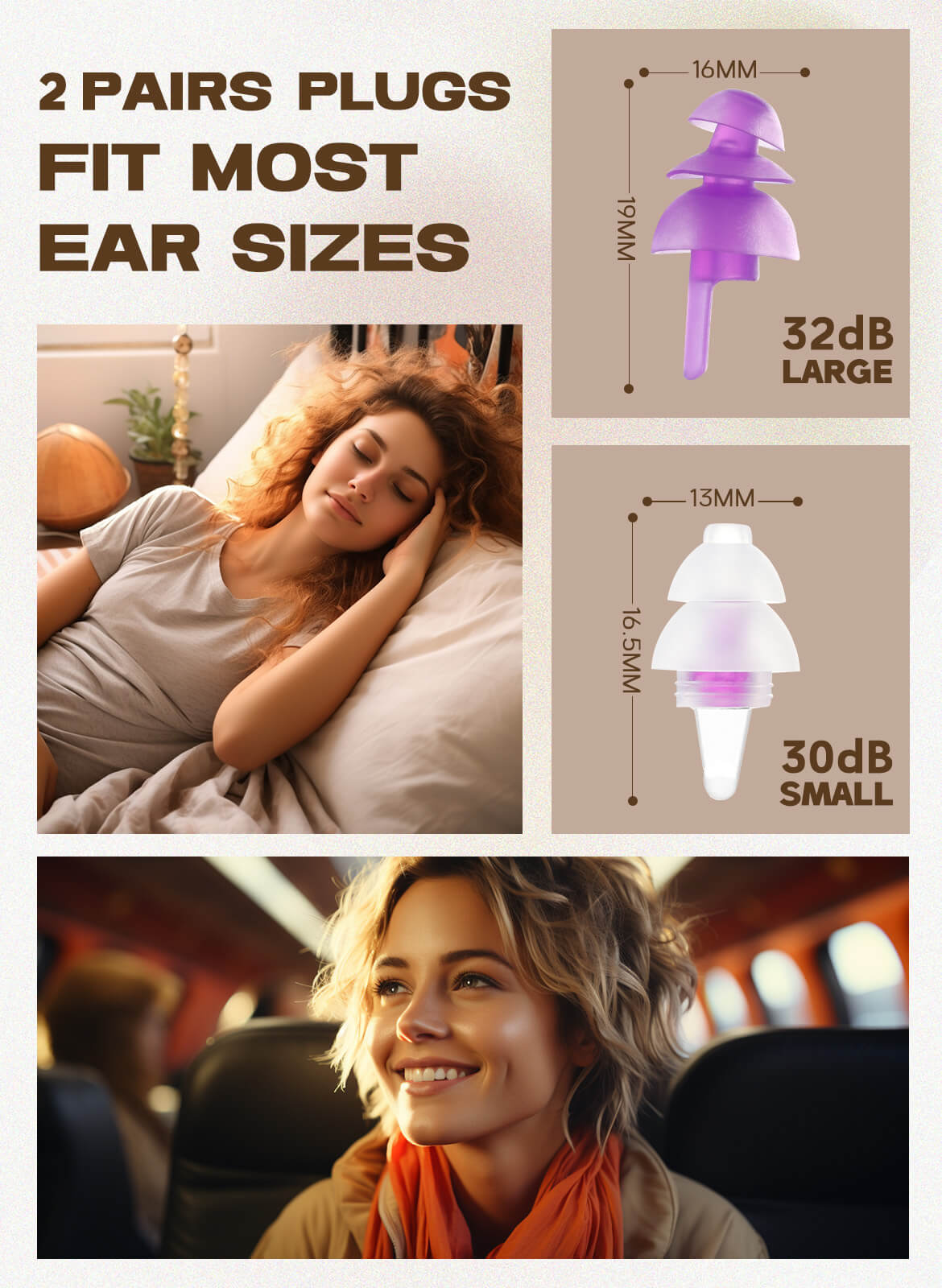 32db & 30db Noise Reduction Sleeping Ear Plugs