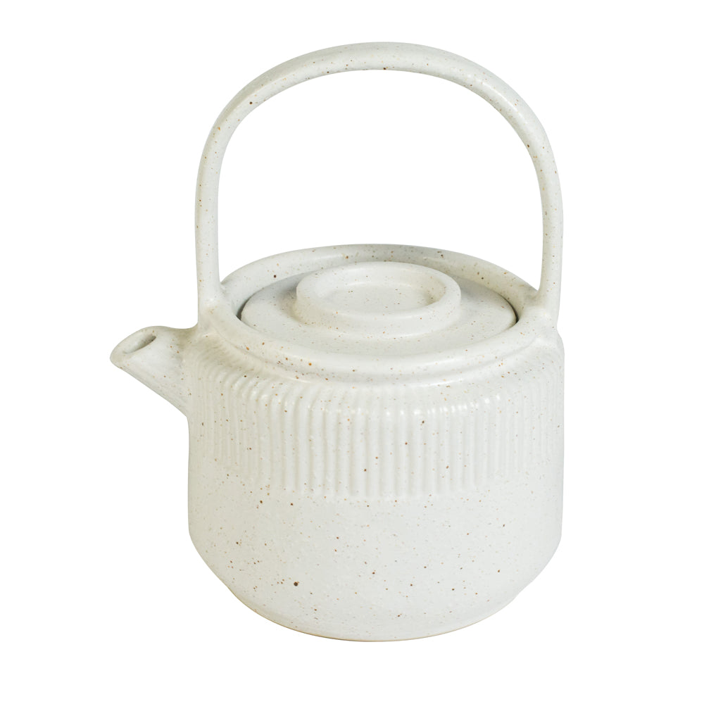 The Epoch White Sand Handmade Stoneware Teapot travel product recommended by Sally Fox on Pretty Progressive.