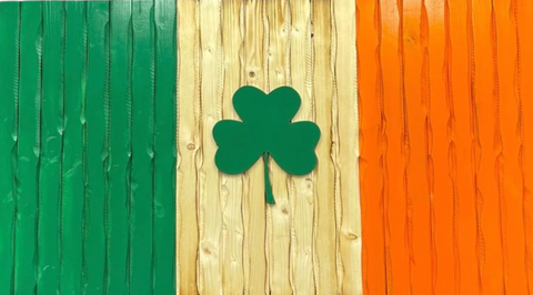 Irish wooden flag
