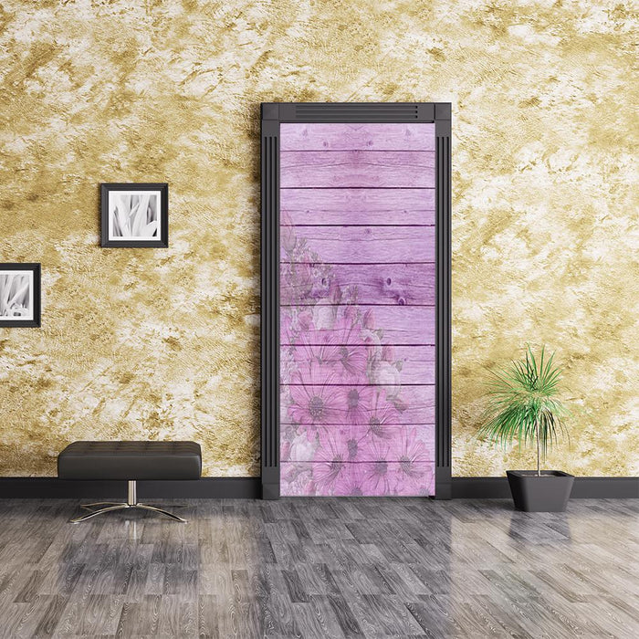 Purple Shiplap Door Cover From $49.99 USD - DoorFoto™