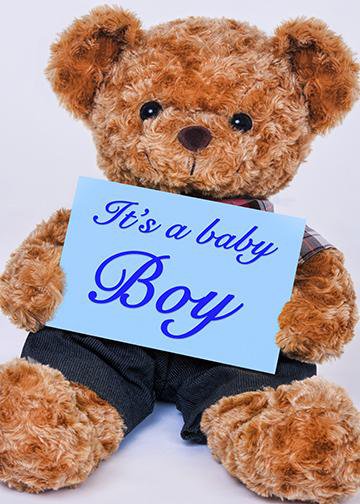 boy and teddy bear