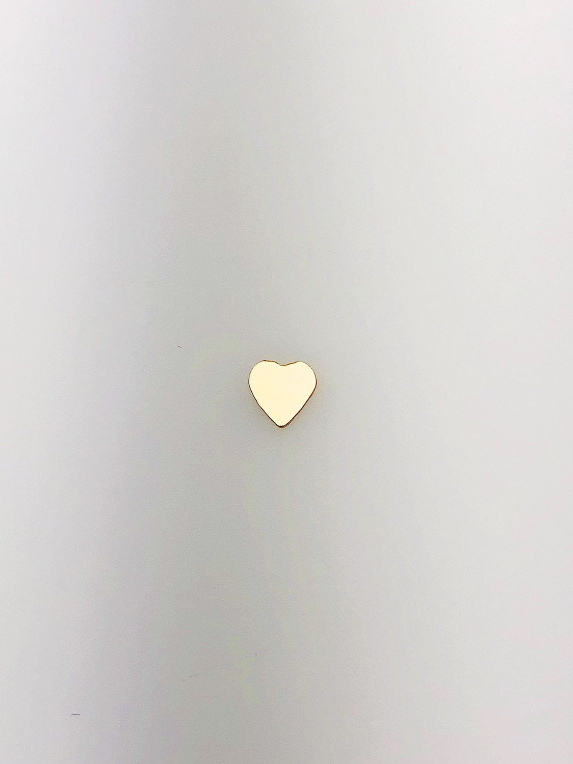  14K Gold Fill Heart Charm, 4.7mm, Made in USA - 10 