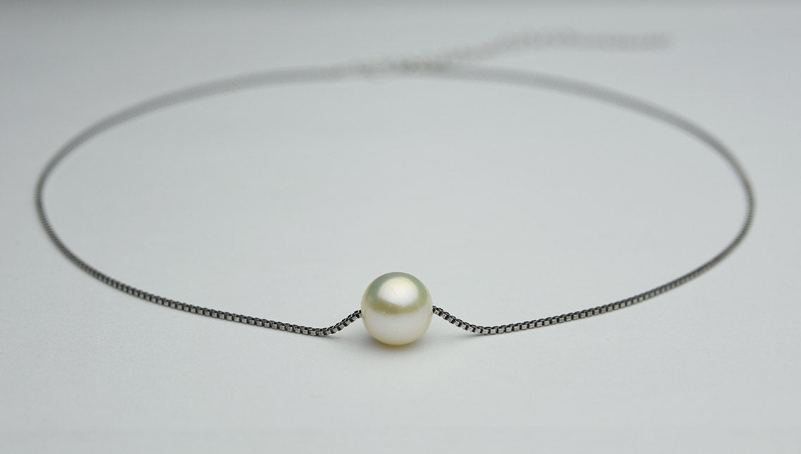  Freshwater Pearl Silver Necklace with extension 